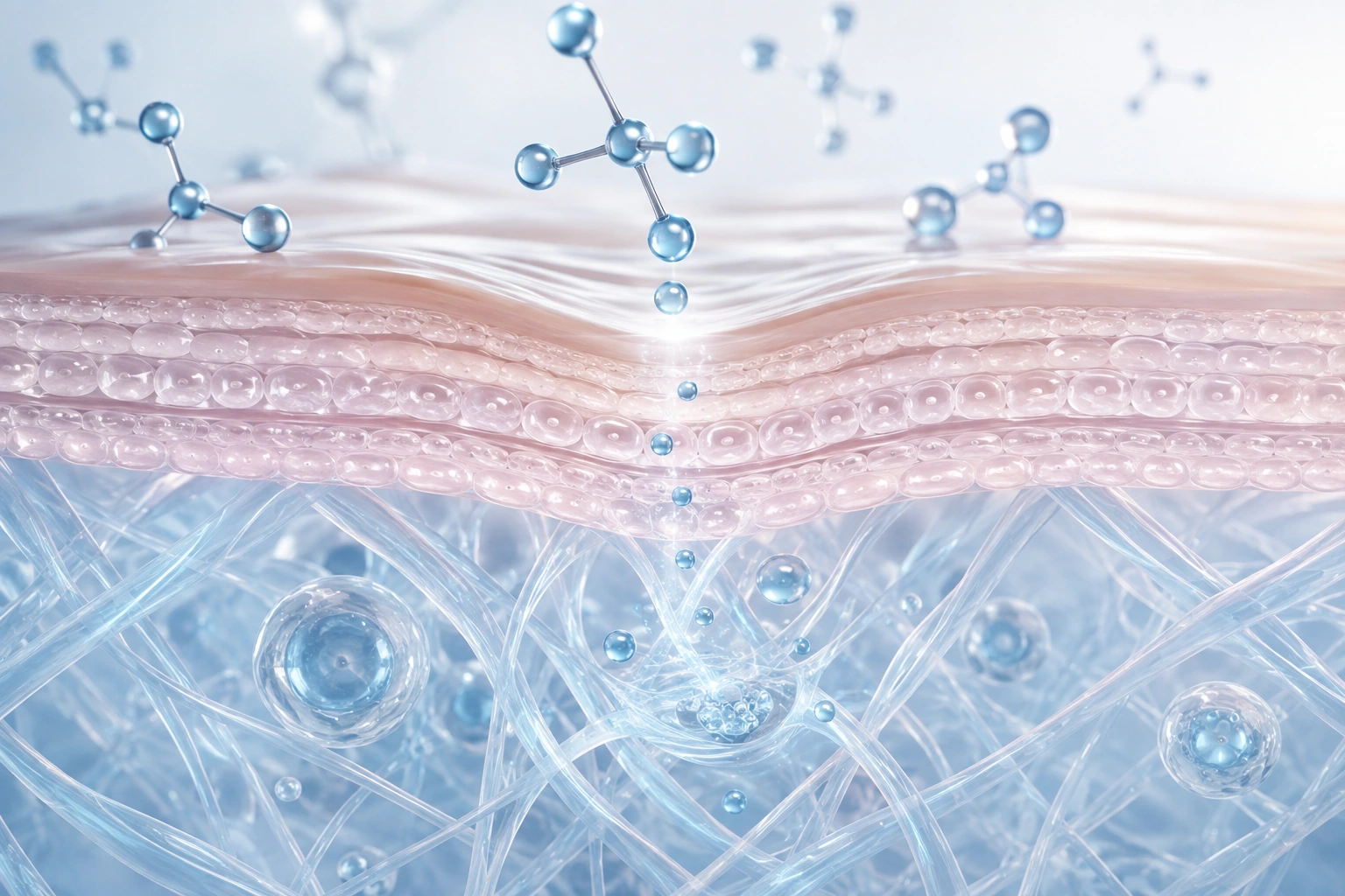 Copper peptide skin regeneration process supporting collagen production and skin repair