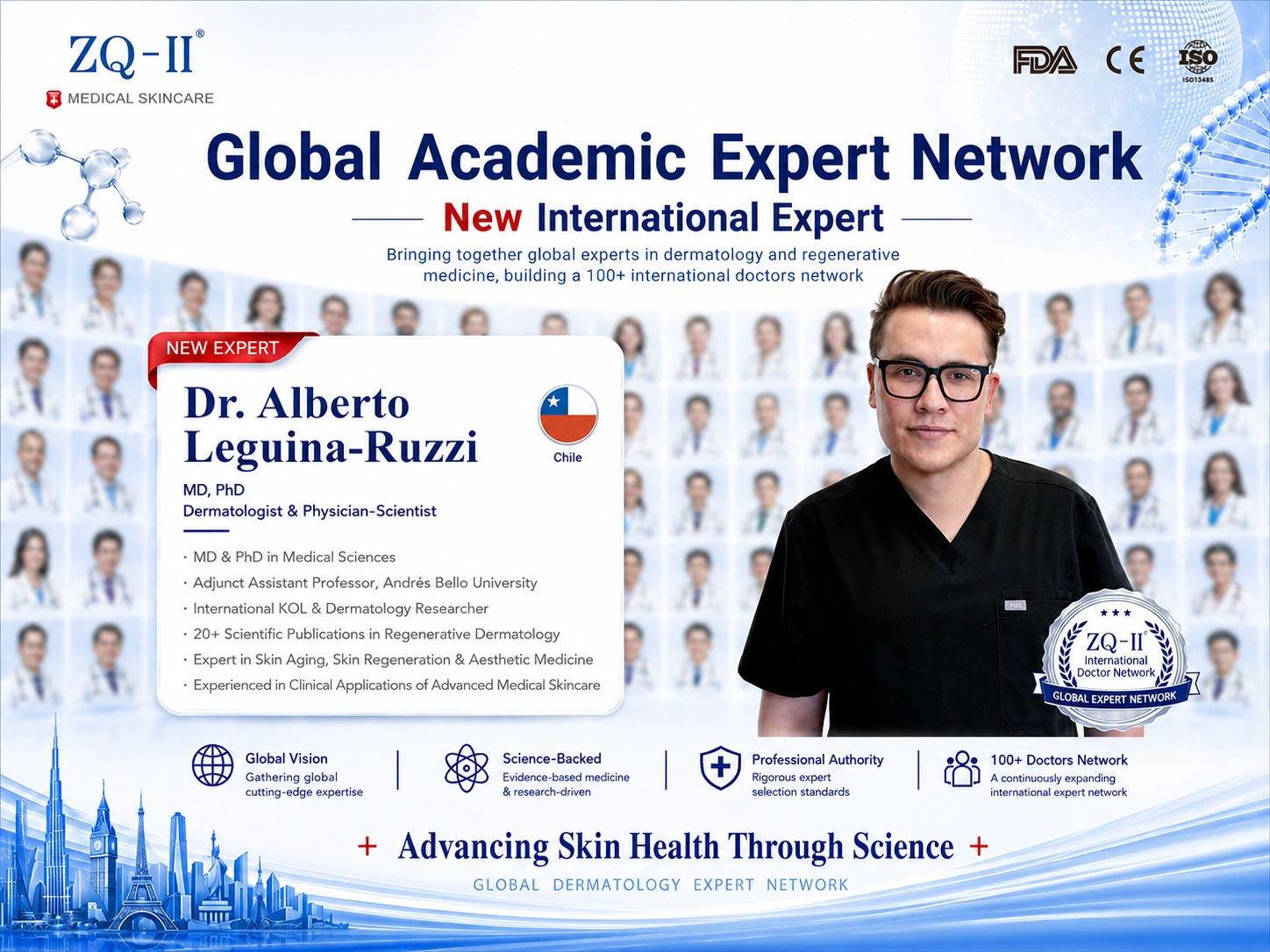 Dr. Alberto Leguina-Ruzzi with the ZQ-II team as part of the Global Academic Expert Network