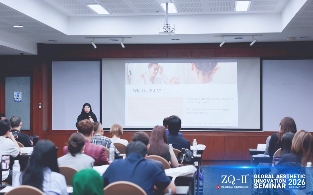 Dr. Precious U. Imam presenting the clinical application of ZQ-II PLLA-mPEG
