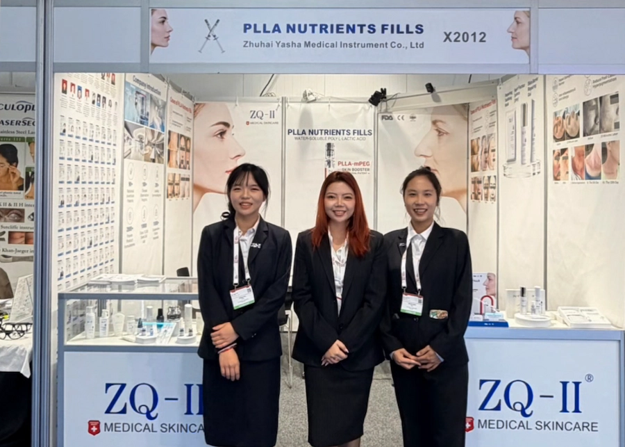 ZQ-II team members at their exhibition booth during EADV Congress 2026 in Vienna.